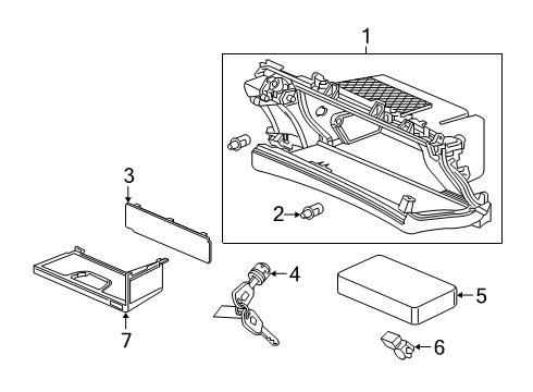 2024 Acura RDX Glove Box Diagram