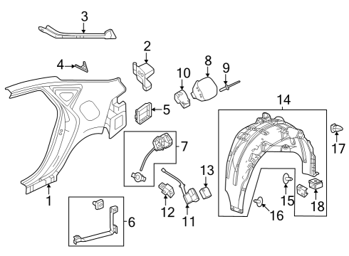 2023 Acura Integra Lid, Fuel Filler Diagram for 63910-3S5-A00ZZ