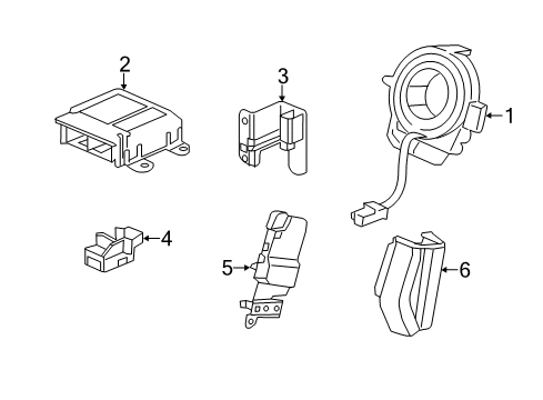 2022 Acura ILX Air Bag Components Diagram 2