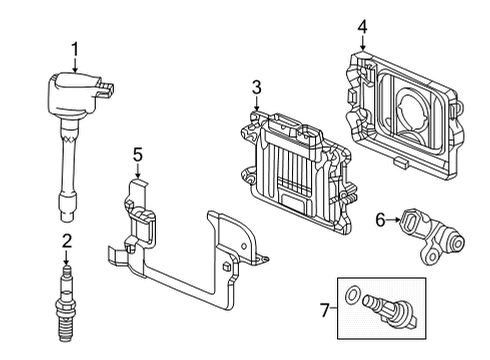 2024 Acura MDX Electronic Control Unit Diagram for 37820-61A-A12