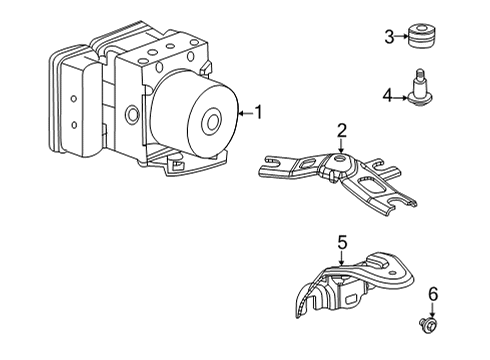 2023 Acura TLX ABS Components Diagram