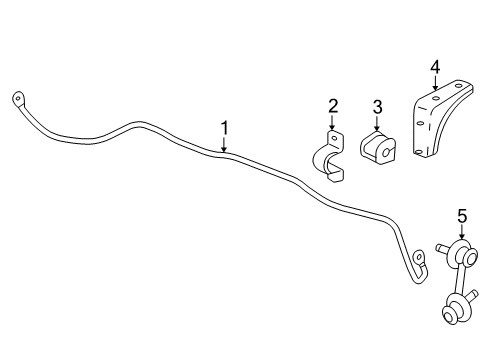 2022 Acura ILX Stabilizer Bar & Components - Rear Diagram