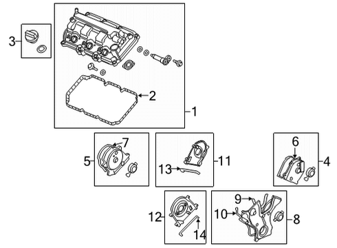 2024 Acura MDX Valve & Timing Covers Diagram 2