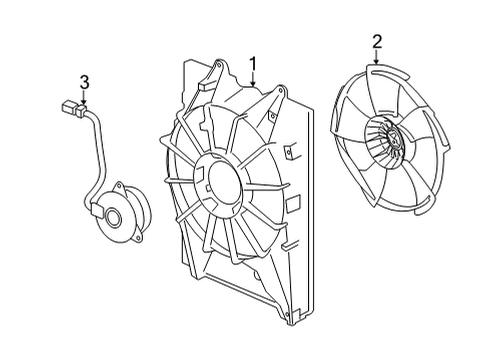 2022 Acura MDX Fan, Cooling Diagram for 19020-61B-A01