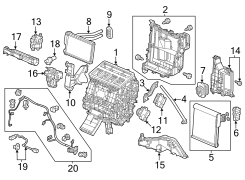 2023 Acura Integra Switch Nh900L Diagram for 79610-T20-A31ZB