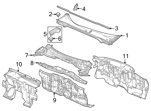 2024 Acura Integra Dashboard (Lower) Diagram for 61500-31M-A00ZZ