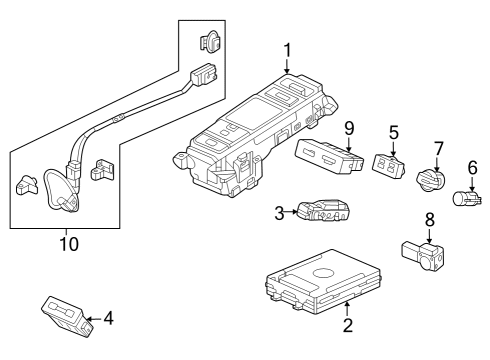 2023 Acura Integra Center Console Diagram 3