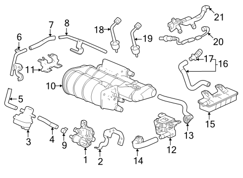 2022 Acura MDX Sensor, Oxygen Diagram for 36532-61B-A01