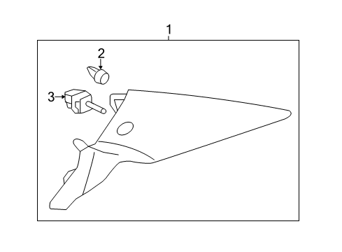 2022 Acura ILX Interior Trim - Quarter Panels Diagram