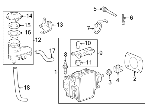 2022 Acura MDX Simulator Set Diagram for 01469-TYB-A03