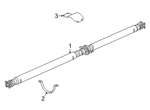 2024 Acura MDX Drive Shaft - Rear Diagram