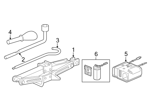 2023 Acura Integra Jack & Components Diagram