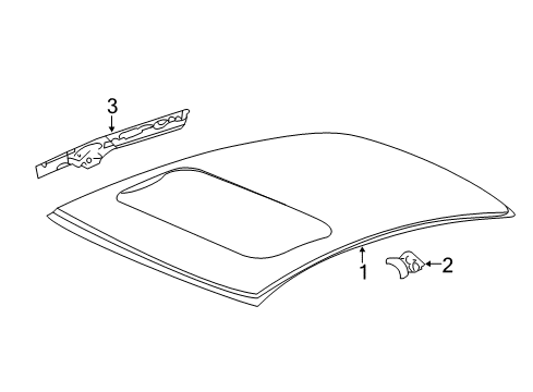 2022 Acura ILX Roof & Components Diagram