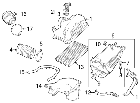 2024 Acura Integra Element, Air Cleaner Diagram for 17220-66V-A00