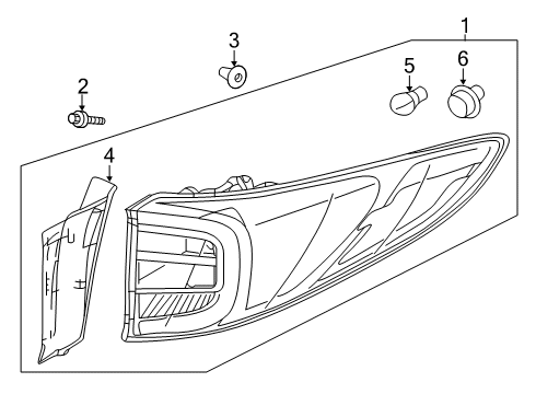 2024 Acura RDX Tail Lamps Diagram 2