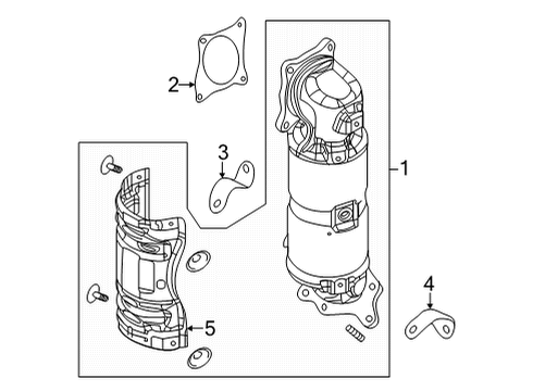 2023 Acura TLX Exhaust Manifold Diagram 1