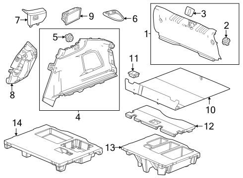 2023 Acura Integra Interior Trim - Rear Body Diagram