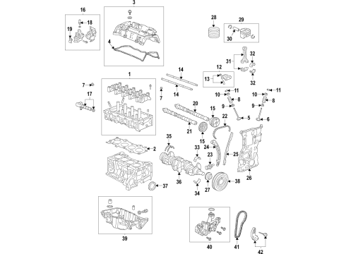 2021 Acura TLX Pump Assembly , Oil Diagram for 15100-6S9-A01