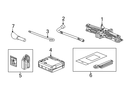 2024 Acura RDX Jack & Components Diagram