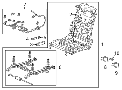 2022 Acura ILX Power Seats Diagram 2