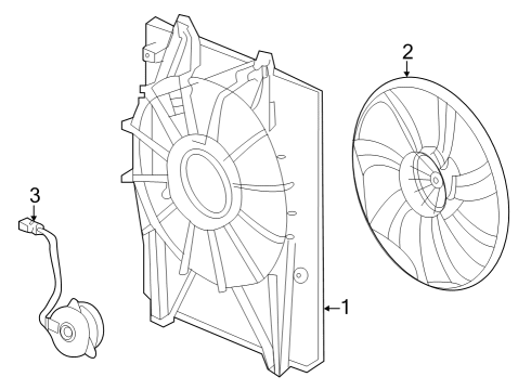 2024 Acura MDX A/C Condenser Fan Diagram 1