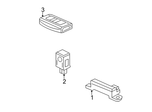 2022 Acura MDX Fob Assembly (Driver 2) Diagram for 72147-TYB-C31