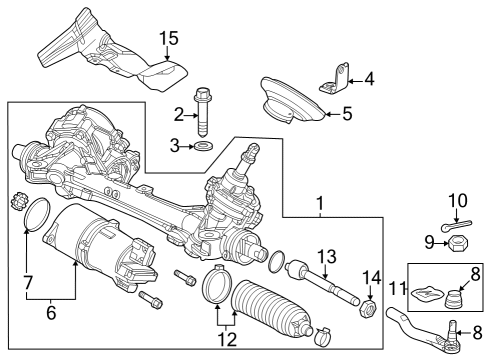 2023 Acura Integra Column, Steering Diagram for 53200-T20-A03