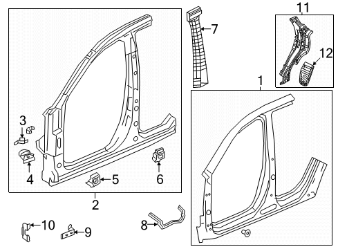 2024 Acura RDX Aperture Panel Diagram