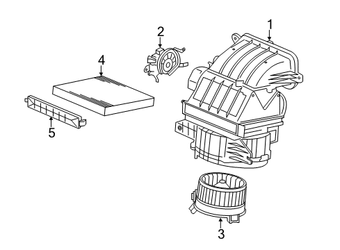 2022 Acura ILX A/C & Heater Control Units Diagram 1