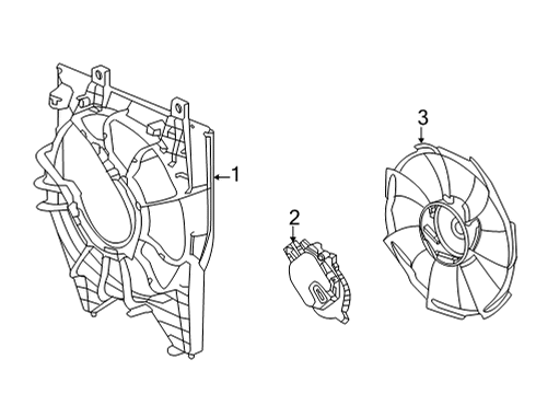 2023 Acura TLX Cooling System, Radiator, Water Pump, Cooling Fan Diagram 2