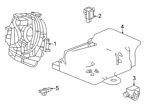 2023 Acura TLX Air Bag Components Diagram 2