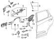 Diagram for 2023 Acura MDX Door Handle - 72641-TYA-A71ZA