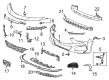 Diagram for Acura Air Deflector - 71175-TGZ-A00