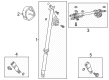 Diagram for 2023 Acura MDX Seat Belt Buckle - 04816-TYA-A03ZA