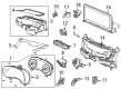 Diagram for 2023 Acura TLX Speedometer - 78100-TGZ-A51