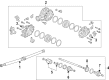 Diagram for Acura RDX Driveshaft - 40100-TJB-A06