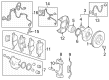 Diagram for Acura Integra Brake Dust Shields - 45255-T22-A00