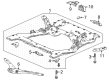 Diagram for Acura TLX Axle Beam - 50240-TGZ-A00