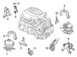 Diagram for Acura MDX Transmission Mount - 50870-TYB-A02