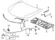 Diagram for Acura Hood Cable - 74140-TGZ-A01