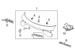 Diagram for 2023 Acura MDX Emblem - 75732-TYB-A01