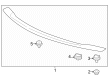 Diagram for 2023 Acura Integra Spoiler - 74900-3S5-A01ZA