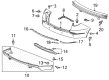 Diagram for 2023 Acura MDX Bumper - 71510-TYB-A00