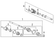 Diagram for 2022 Acura TLX CV Joint - 44014-THR-305