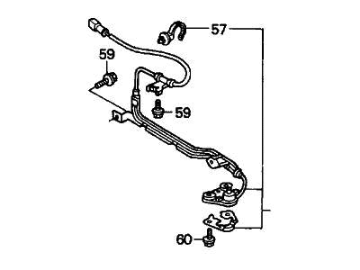 Acura TL ABS Wheel Speed Sensor - 57475-SW5-950