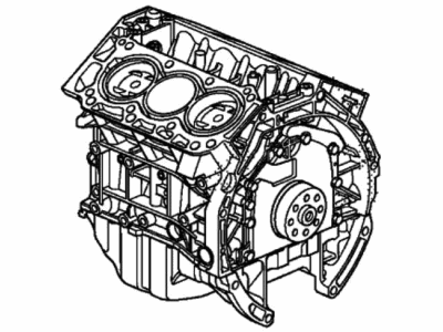 2013 Acura ZDX Engine Block - 10002-RP6-A02