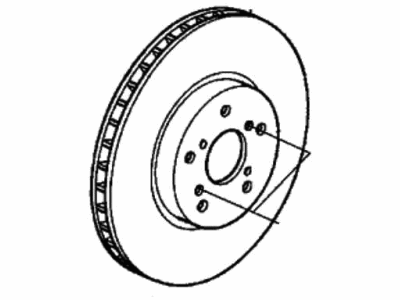 2002 Acura TL Brake Disc - 45251-S0X-000