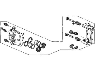 2005 Acura MDX Brake Caliper - 45018-S3V-A12RM