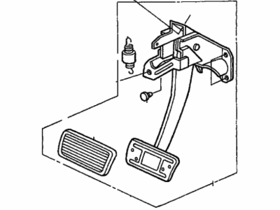 Acura 46600-S3V-A61 Pedal Assembly, Brake