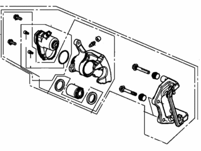 Acura RLX Brake Caliper - 43019-TY2-A06